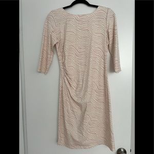 J. McLaughlin sheath dress (M) pink and ivory